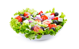 Én ud af seks får salat til frokost