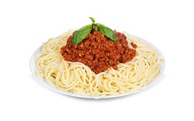 Halvanden gang mere pasta kødsauce i børnefamilier